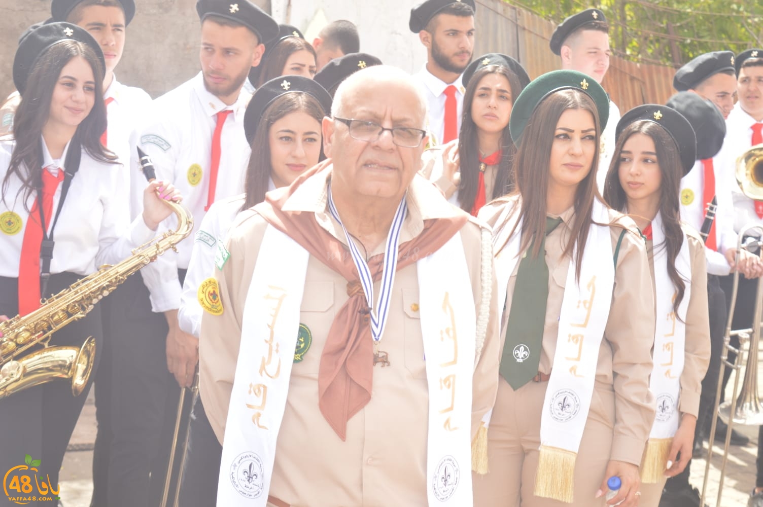 صور: استعراض كشفي ضخم في يافا بمناسبة يوم التقبيلة 